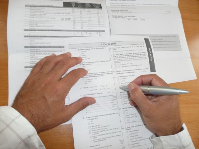 questionnaire de santé
